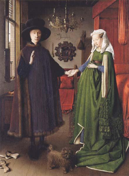 Jan Van Eyck The Arnolfini Marriage France oil painting art